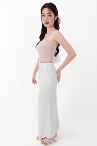 CNY2026 | Cassi Co-ord Mermaid Skirt in White ( Regular Length )