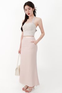 CNY2026 | Cassi Co-ord Mermaid Skirt in Light Pink ( Petite Length )