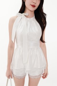 CNY2026 | Selia Satin Co-ord Top in White