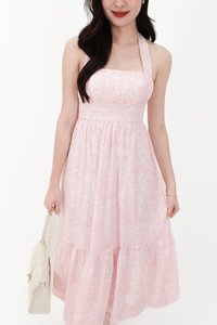 DEFECT | Ferlin Floral Midaxi Dress in Light Pink in M