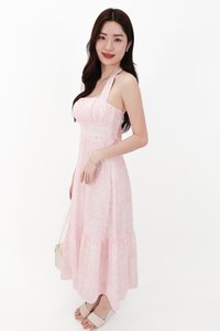 CNY2026 | Ferlin Floral Midaxi Dress in Light Pink
