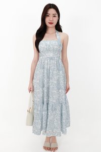 CNY2026 | Ferlin Floral Midaxi Dress in Blue
