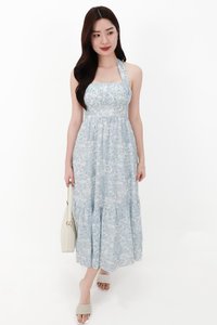 CNY2026 | Ferlin Floral Midaxi Dress in Blue