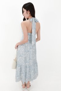 CNY2026 | Ferlin Floral Midaxi Dress in Blue