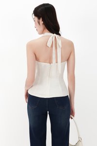 CNY2026 | Lennie Lace Flap Two Way Top in White