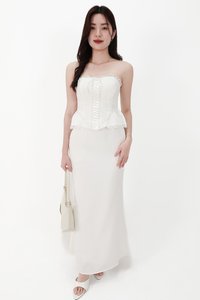 CNY2026 | Cassi Co-ord Set in White ( Regular Length )