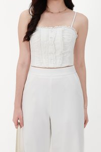 CNY2026 | Cora Co-ord Sweetheart Top in White