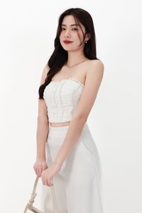 CNY2026 | Cora Co-ord Sweetheart Top in White