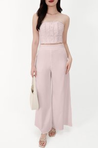 CNY2026 | Cora Co-ord Wide Legged Pants in Light Pink ( Regular )