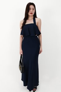 CNY2026 | Stephanie Satin Co-ord Set in Midnight ( Regular Length )