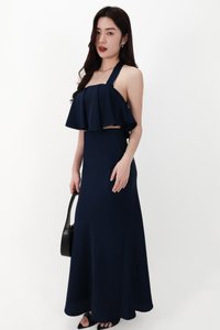 CNY2026 | Stephanie Satin Co-ord Set in Midnight ( Regular Length )