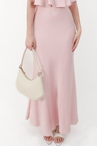 CNY2026 | Stephanie Satin Co-ord Maxi Skirt in Light Pink ( Regular Length )