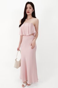 CNY2026 | Stephanie Satin Co-ord Set in Light Pink ( Regular Length )
