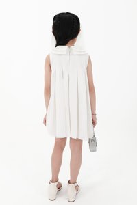 CNY2026 | Pleated Girl Dress in White