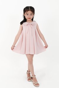 CNY2026 | Pleated Girl Dress in Pastel Pink