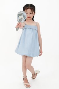 CNY2026 | Lyocell x Mesh Girl Bubble Dress in Blue