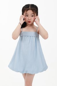 CNY2026 | Lyocell x Mesh Girl Bubble Dress in Blue