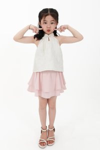 CNY2026 | Girl Tiered Skorts in Pink