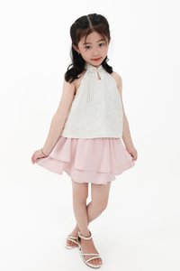 CNY2026 | Oriental Girl Cheongsam Top in Light Champagne