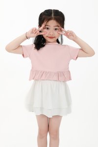 CNY2026 | Girl Tiered Skorts in White