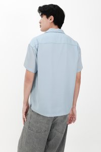 CNY2026 | Lyocell Men Shirt in Blue
