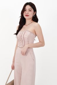 CNY2026 | Cora Co-ord Set in Light Pink ( Regular Length )