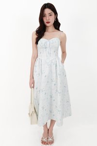 CNY2026 | Renni Ribbon Printed Midaxi in Light Blue