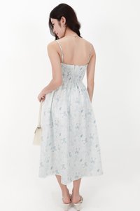 CNY2026 | Renni Ribbon Printed Midaxi in Light Blue