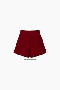 CNY2026 | Cherish Co-ord Shorts in Dark Red