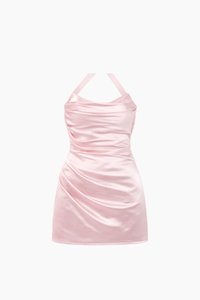 CNY2026 | Sandara Satin Romper Dress in Light Pink ( Petite Only )