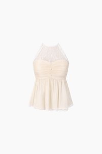 CNY2026 | Tammie Textured Babydoll Top in Champagne Yellow