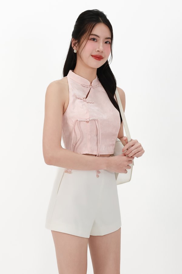 CNY2026 | Oriental Women Cheongsam Top in Pink