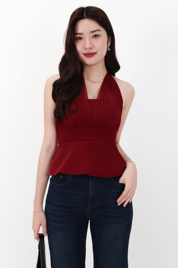 CNY2026 | Megan Multi Way Mesh Top in Red