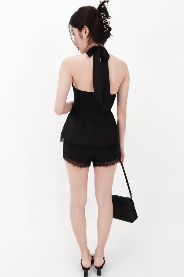 CNY2026 | Selia Satin Co-ord Top in Black