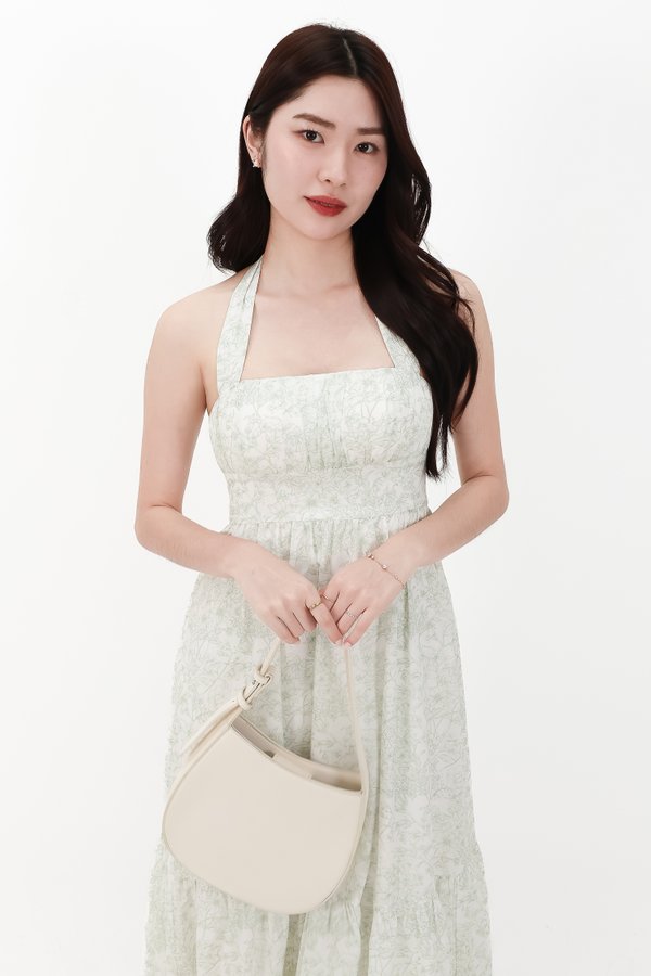 CNY2026 | Ferlin Floral Midaxi Dress in Light Green