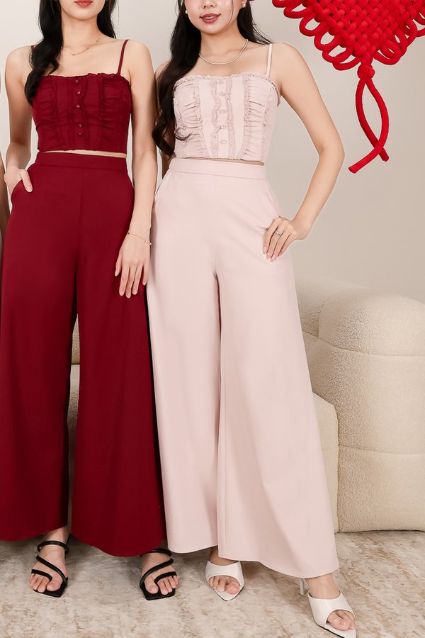 CNY2026 | Cora Co-ord Set in Light Pink ( Regular Length )