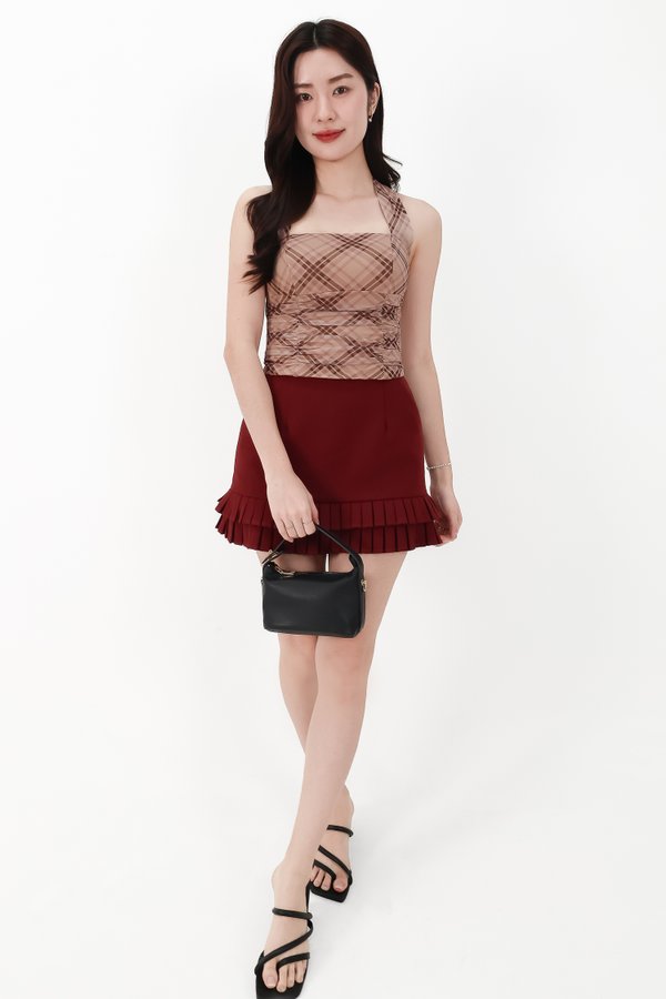 CNY2026 | Fynn Flutter Skorts in Dark Red