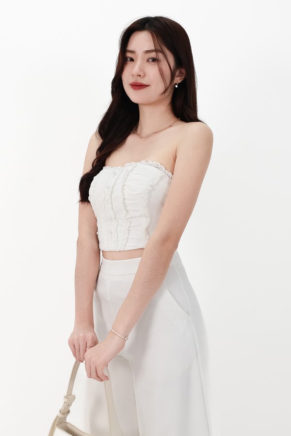 CNY2026 | Cora Co-ord Sweetheart Top in White