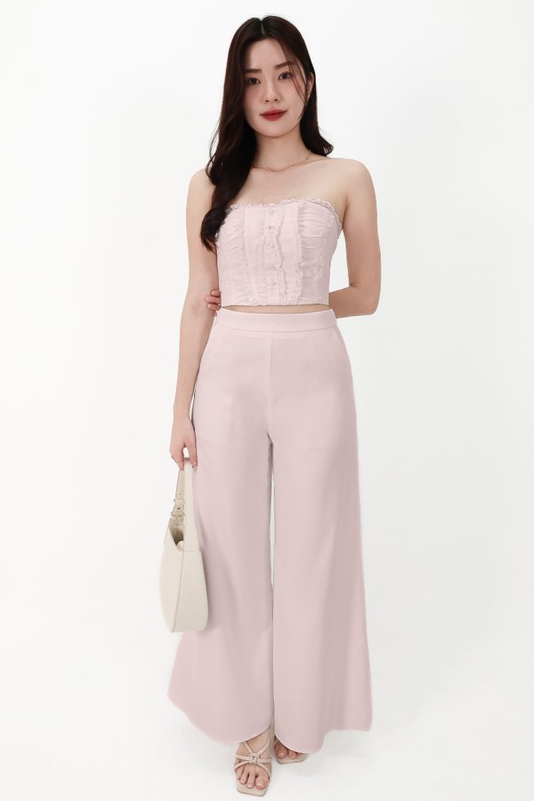 CNY2026 | Cora Co-ord Wide Legged Pants in Light Pink ( Regular )