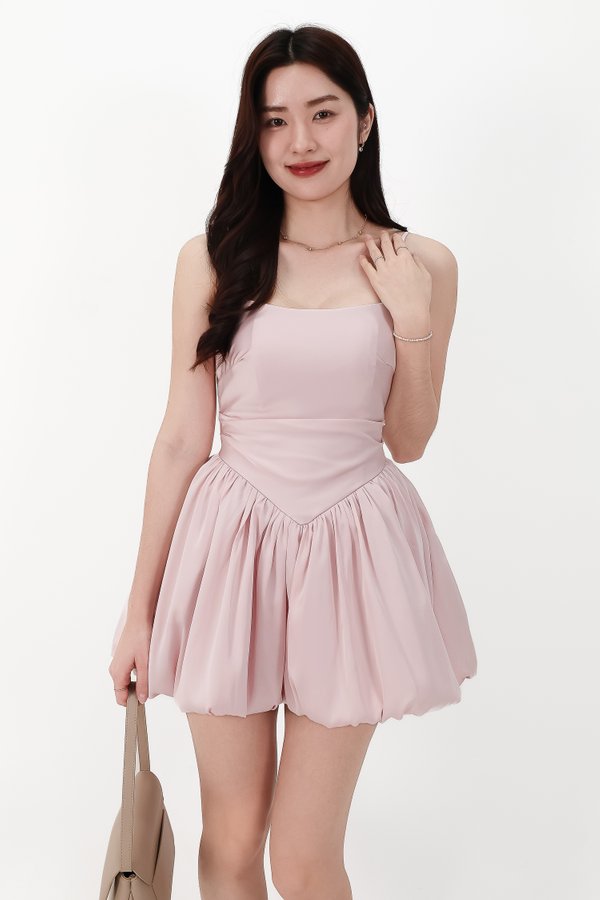 CNY2026 | Ballerina Bubble Romper Dress in Light Pink
