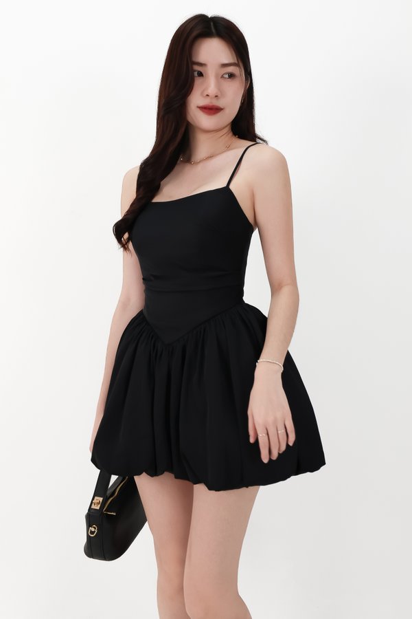 CNY2026 | Ballerina Bubble Romper Dress in Black