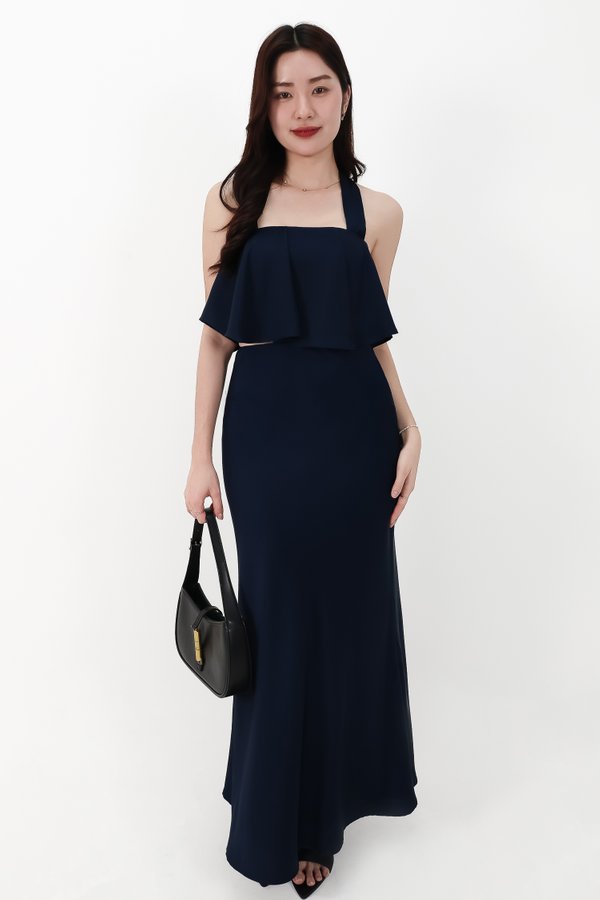 CNY2026 | Stephanie Satin Co-ord Set in Midnight ( Regular Length )