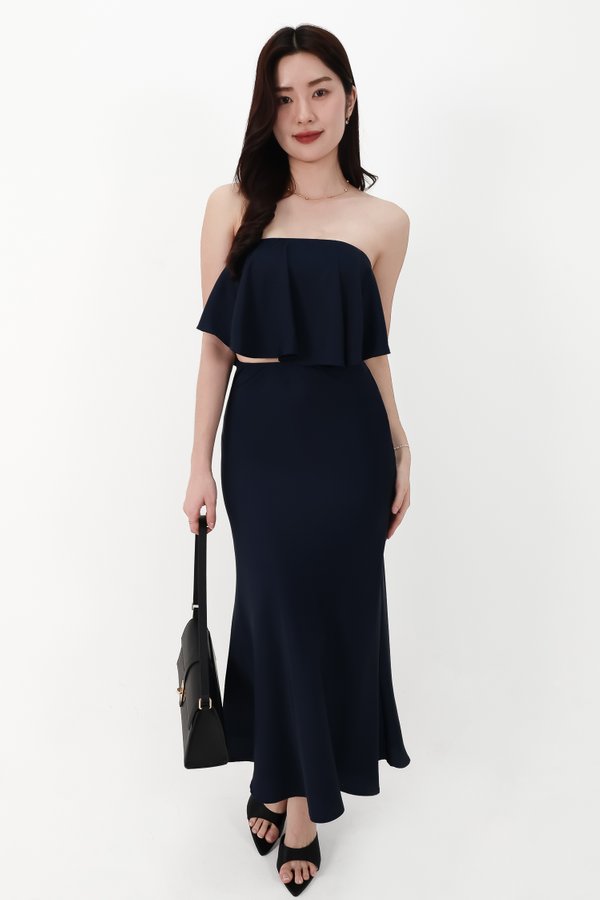 CNY2026 | Stephanie Satin Co-ord Set in Midnight ( Petite Length )
