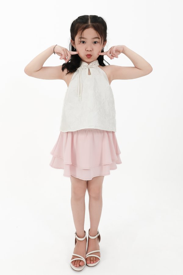 CNY2026 | Oriental Girl Cheongsam Top in Light Champagne