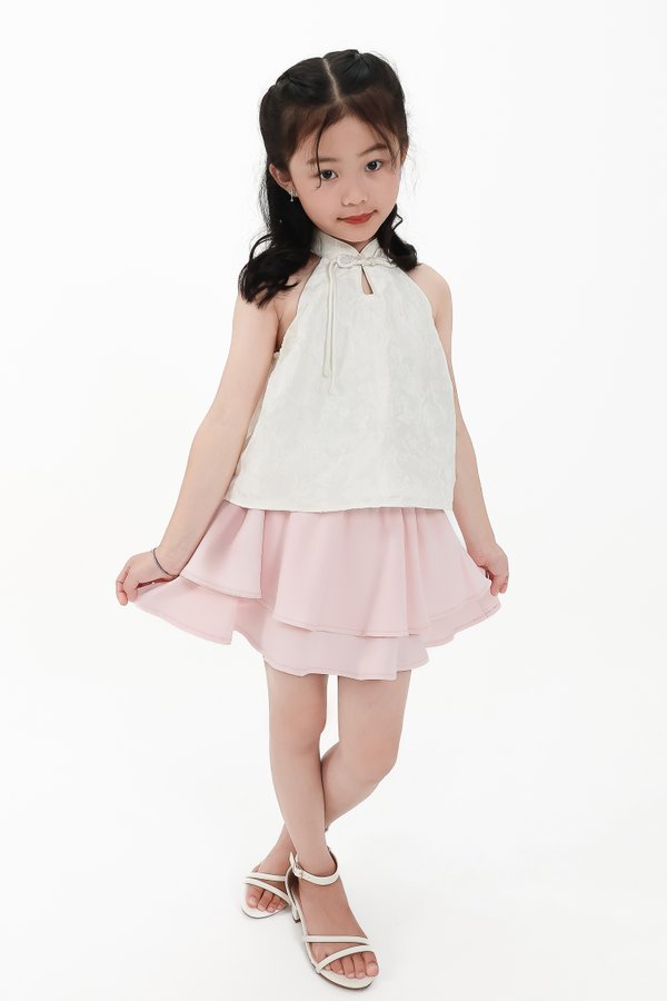 CNY2026 | Oriental Girl Cheongsam Top in Light Champagne