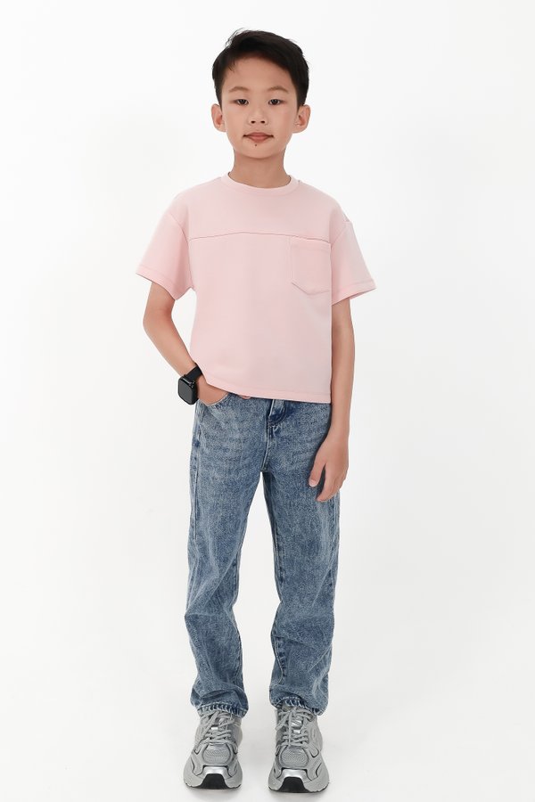 CNY2026 | Casual Boy Pocket Tee in Light Pink