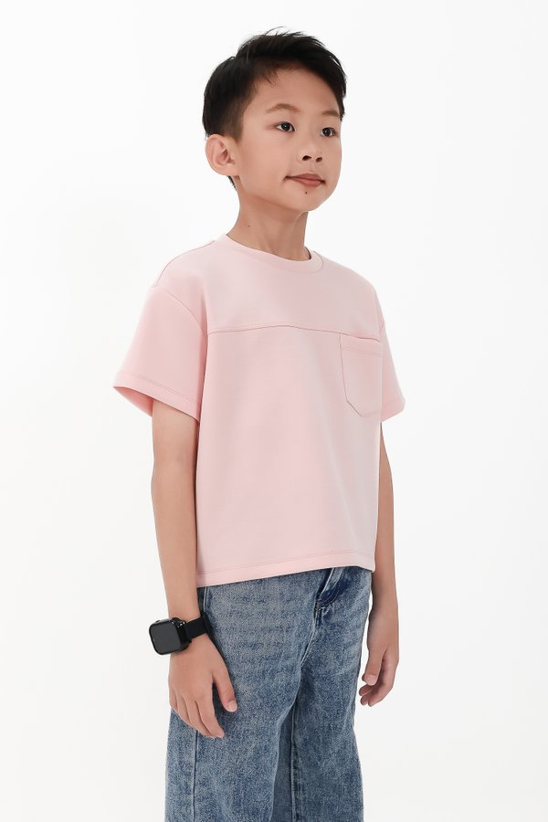 CNY2026 | Casual Boy Pocket Tee in Light Pink