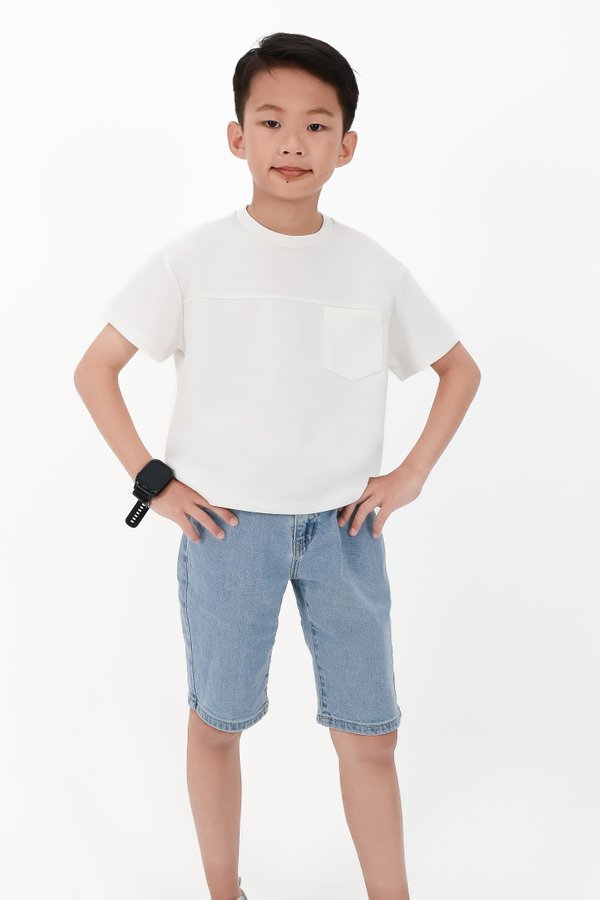 CNY2026 | Casual Boy Pocket Tee in White