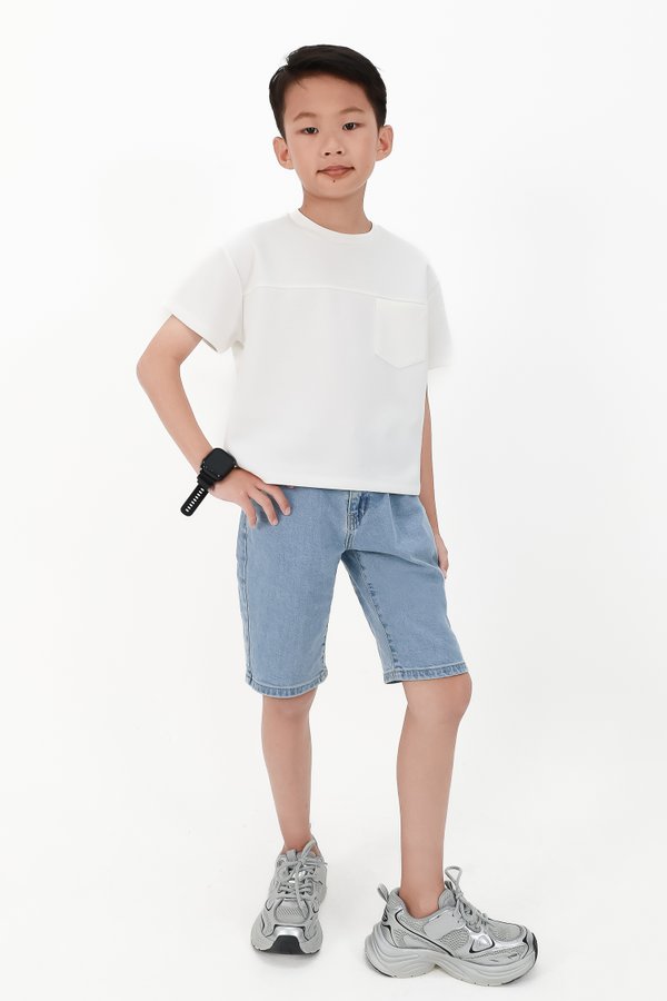 CNY2026 | Casual Boy Pocket Tee in White