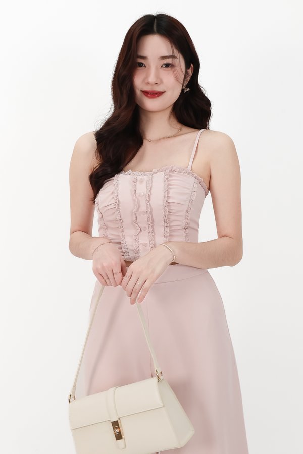CNY2026 | Cora Co-ord Sweetheart Top in Light Pink